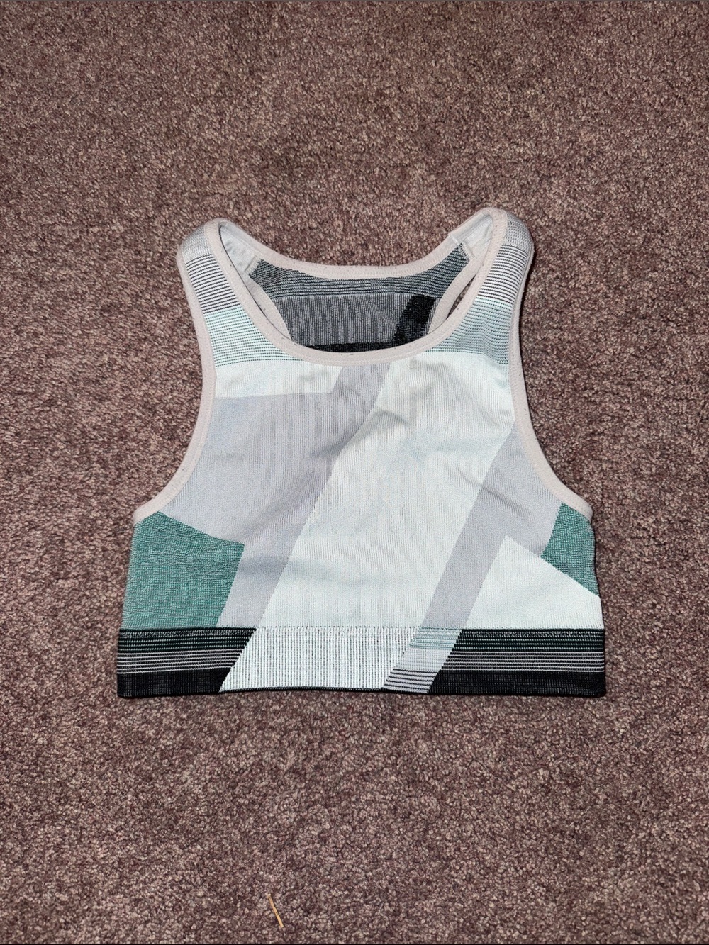 Nike high neck racer back sports bra